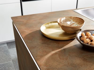 Design keuken - geborsteld composiet - Küchen Design Kleve